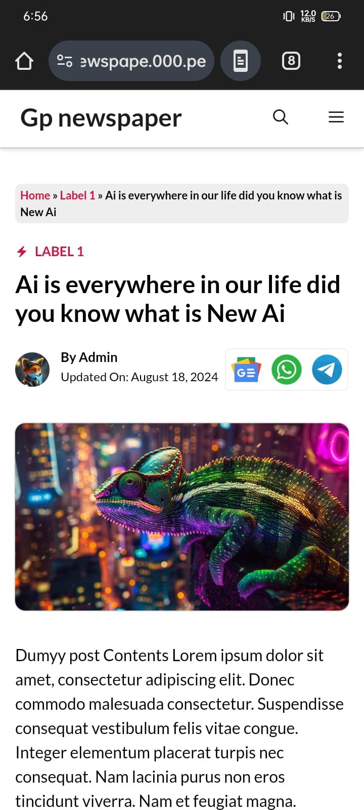 Gp discover WordPress theme