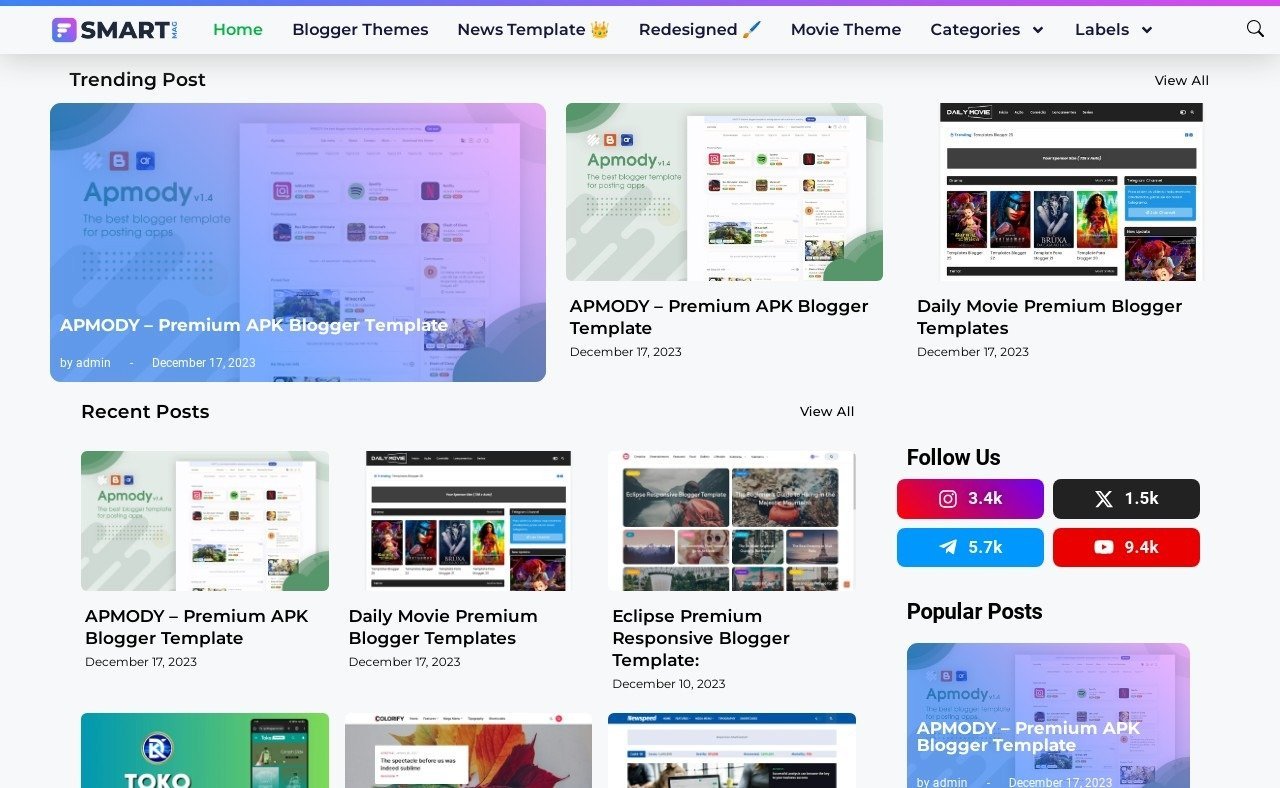 Smartmag WordPress Theme - Wb themes