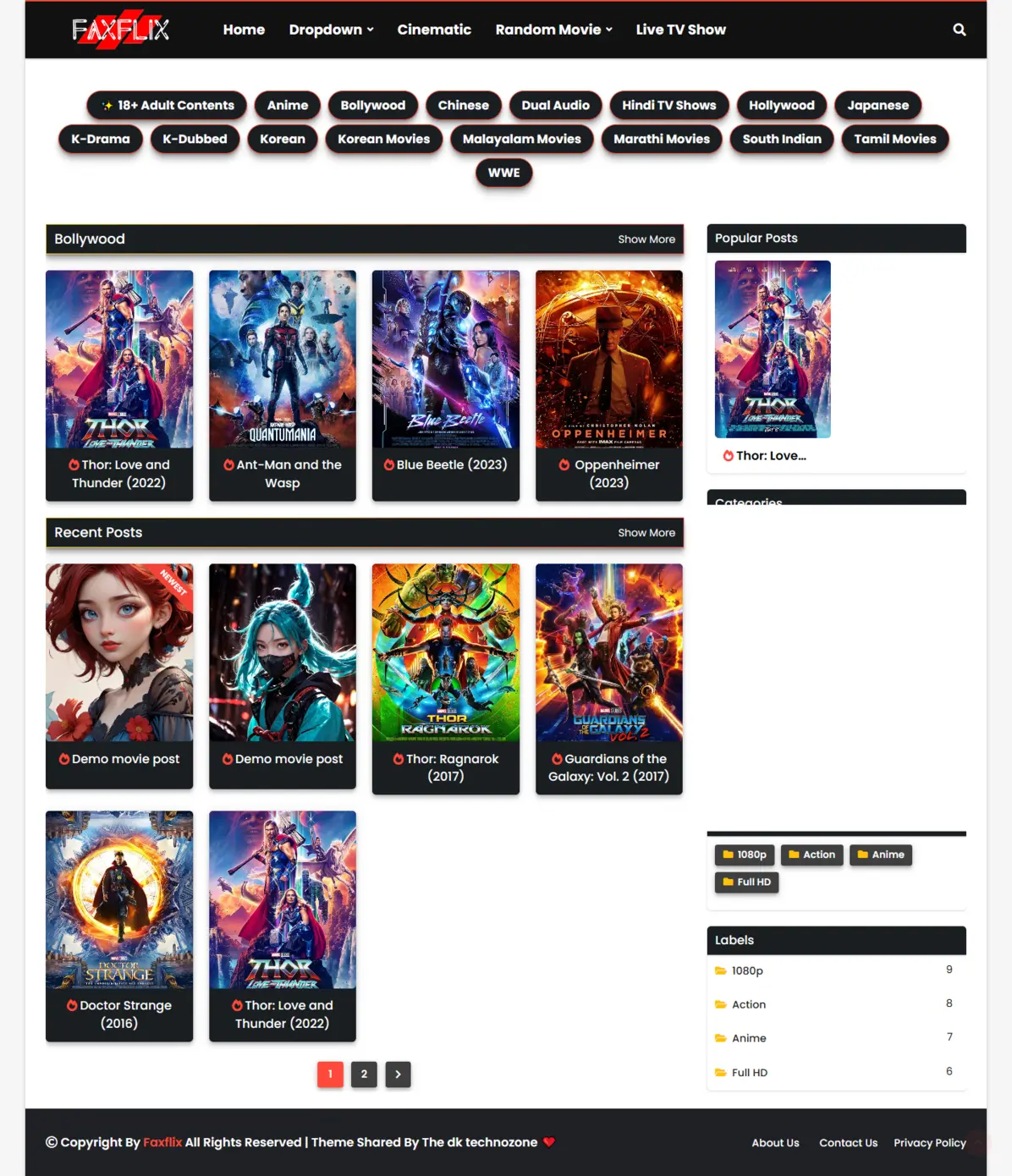 faxflix blogger theme Faxflix Blogger Template