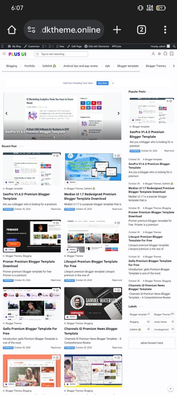 plus ui ligjht pc Plus Ui Wordpress Theme