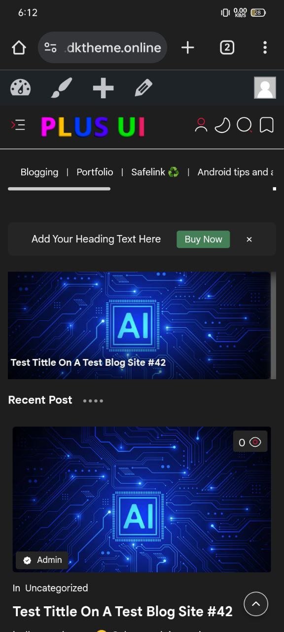 plus ui dark Plus Ui Wordpress Theme