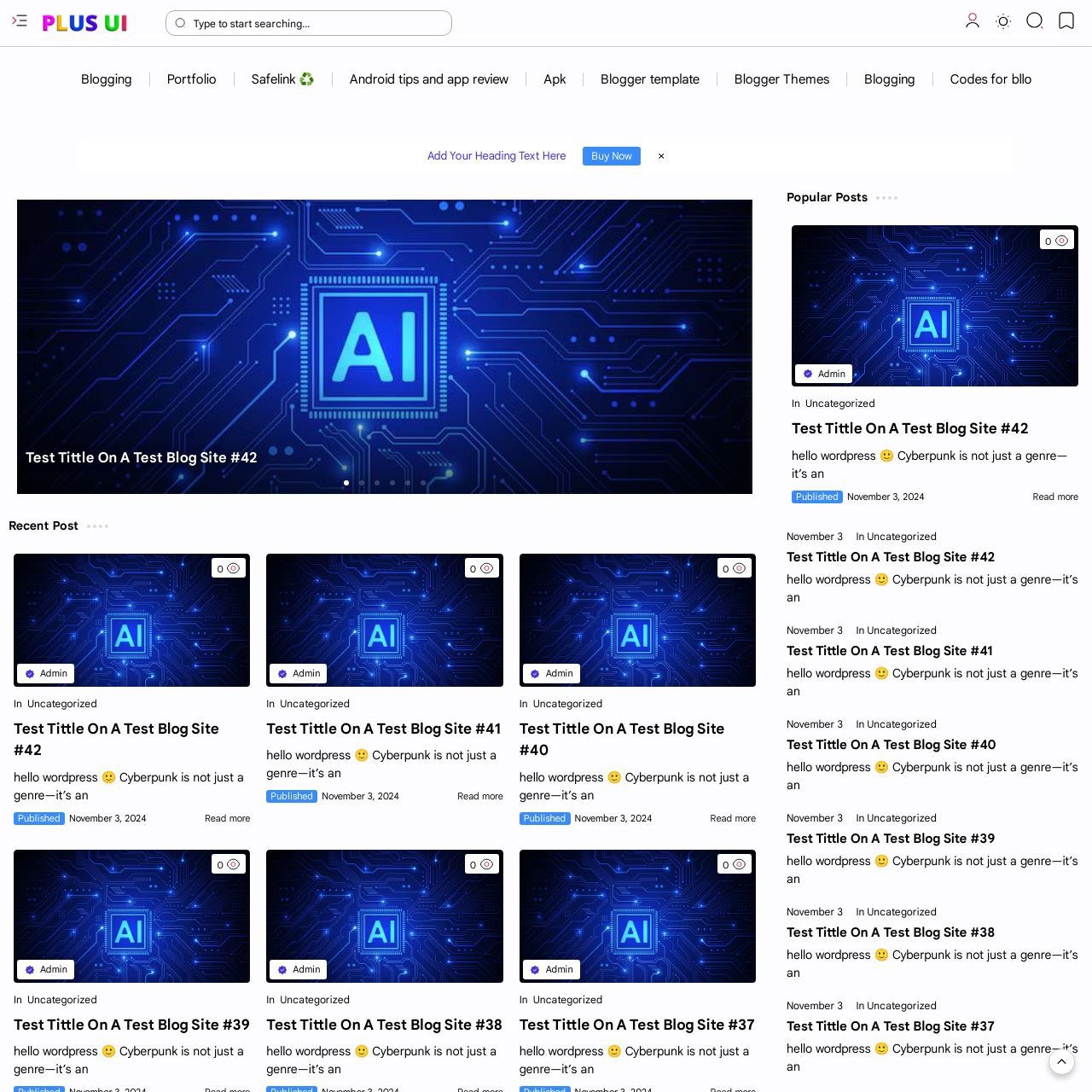 plus ui wp themw homw long pc demo Plus Ui Wordpress Theme