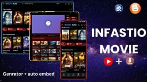 Infastio movies blogger template