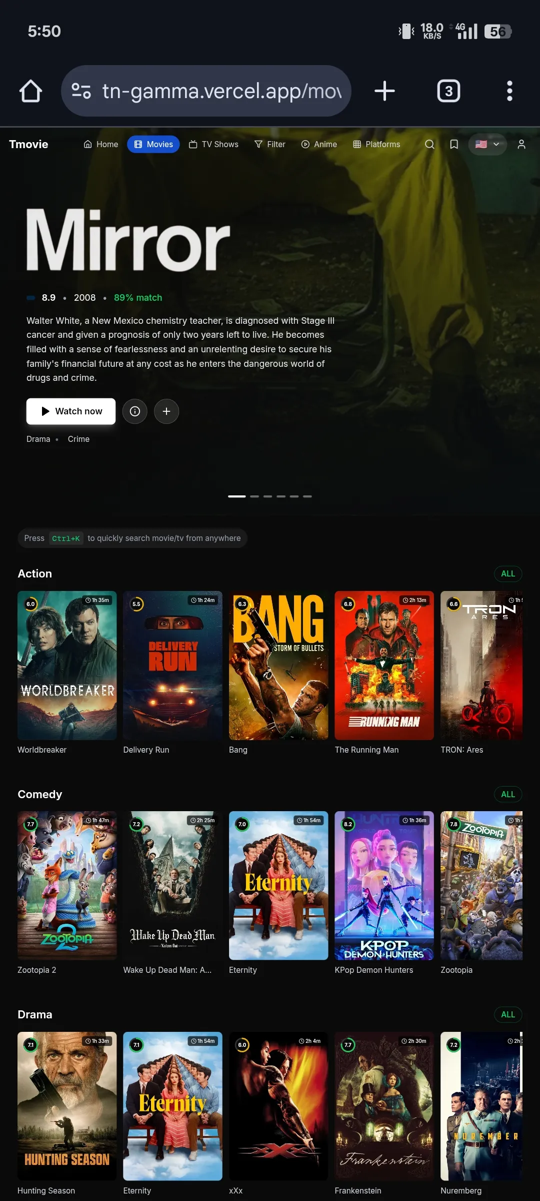 1000145149.jpg Tmovie web app tmdb react js script