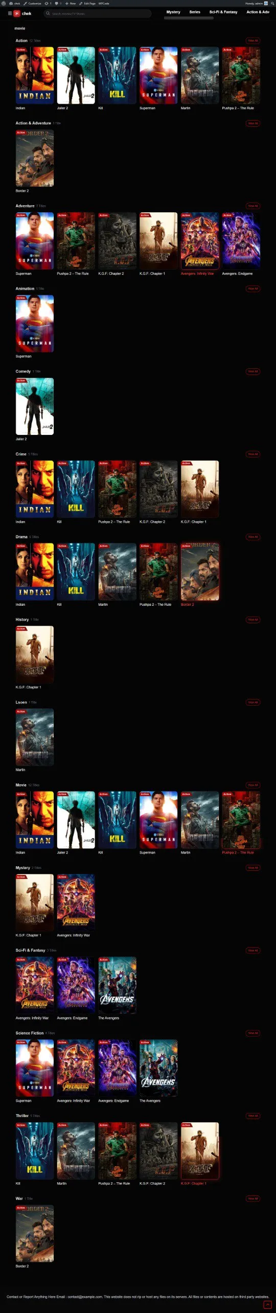 Dekh Le WP Theme – Modern Movie & TV Show WordPress Theme