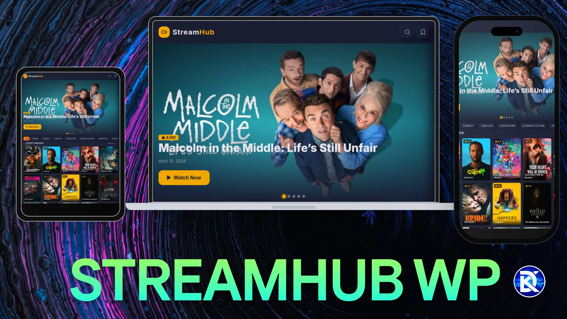 StreamHub – Advanced Movie & TV Streaming WordPress Theme