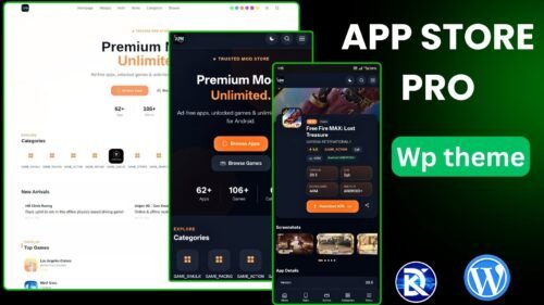 App Store Pro: Premium MOD APK App‑store Theme for WordPress