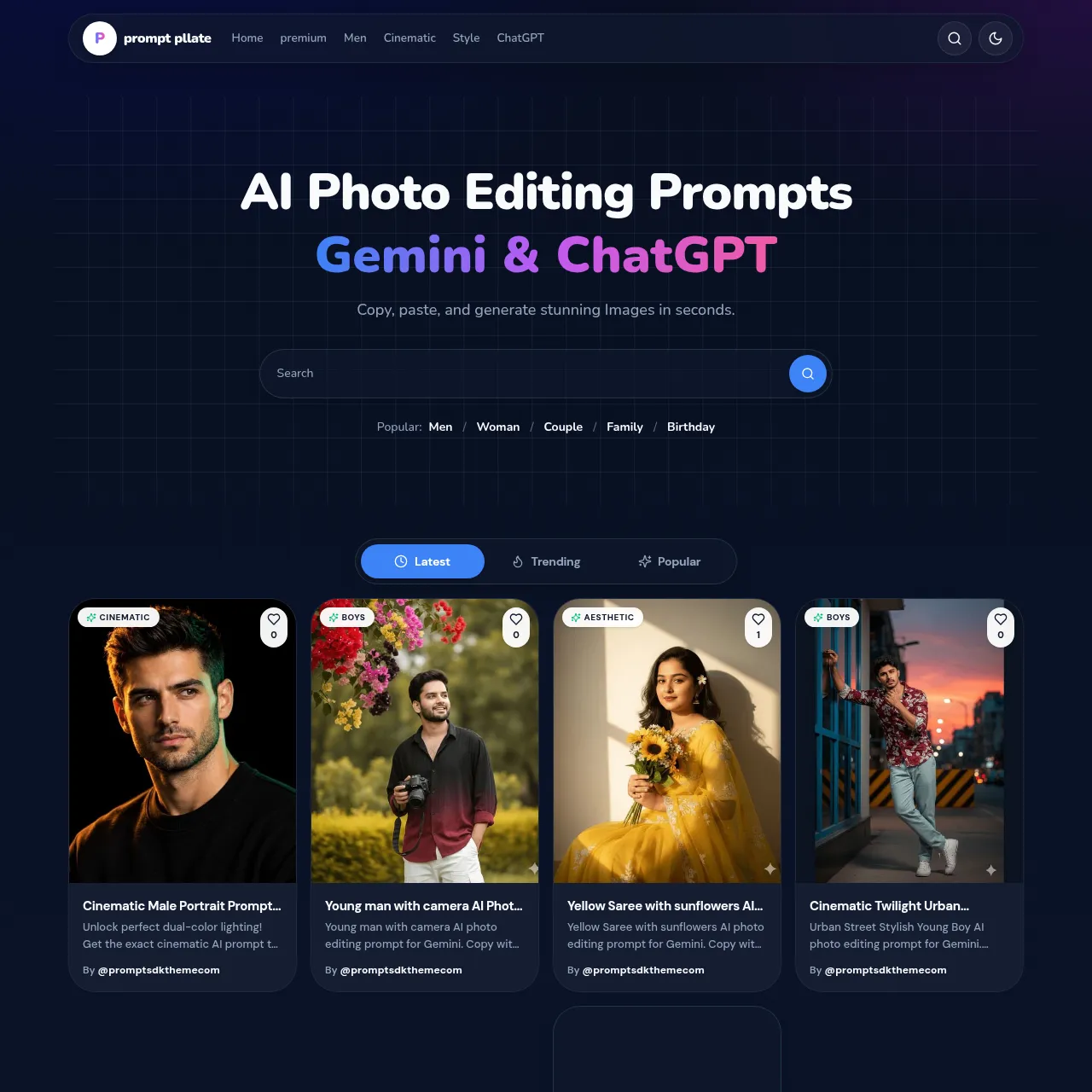 25235.png PromptPalette — Build a Powerful AI Prompt Sharing Website on WordPress
