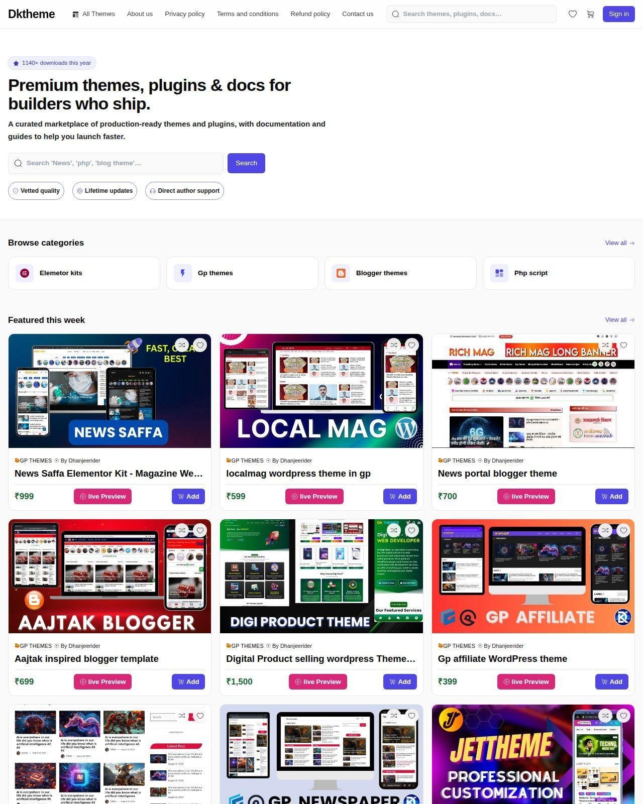 http-dk.page.gd- Genesis theme & plugin Marketplace — php Script